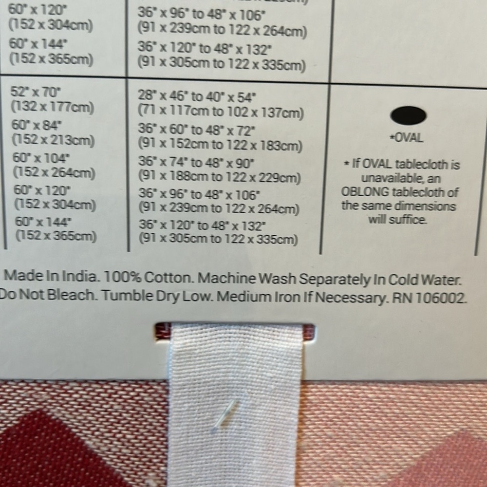 Rachel Zoe Valentines Day Hearts Plaid Tablecloth 60”x84” Farmhouse New - Picture 2 of 2